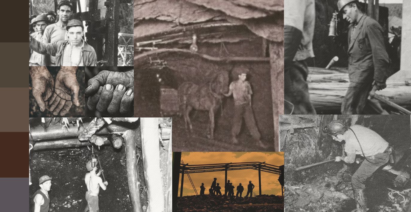 Moodboard do Leopoldo: mineiros, mãos gastas, galerias e uma paleta de castanhos