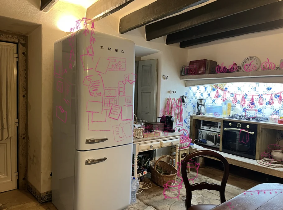 Desenho da proposta da cozinha